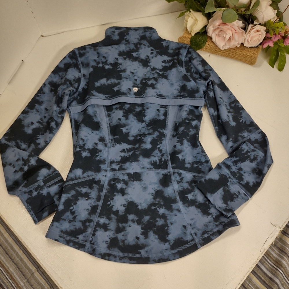 Blue and Black Tie-Dye Jacket